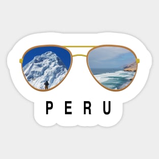 Peru Sunglasess Sticker